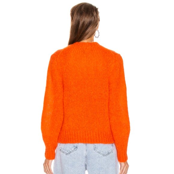 Isabel Marant Ivah Sweater Wool Mohair in Poppy Orange 36 US 4 - Picture 3 of 10